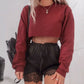 Lourvain Long Sleeve Crop Top