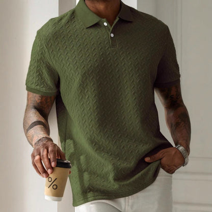 Lourvain Polo Collar Button Shirt