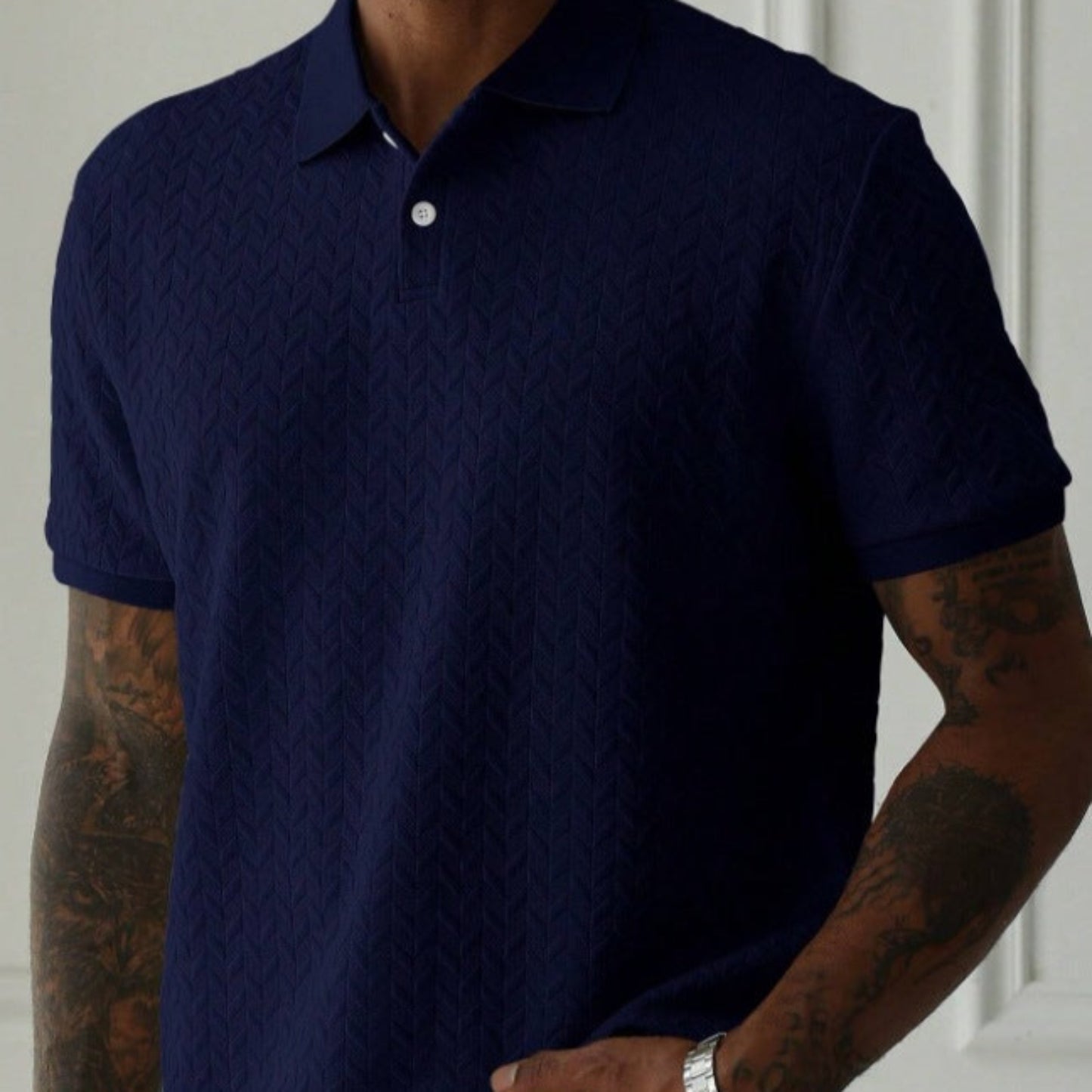 Lourvain Polo Collar Button Shirt